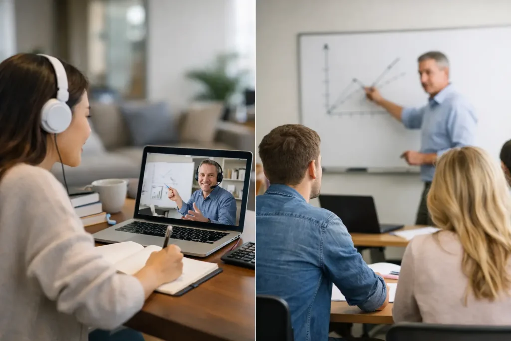 Online vs Classroom Economics Tuition Compared